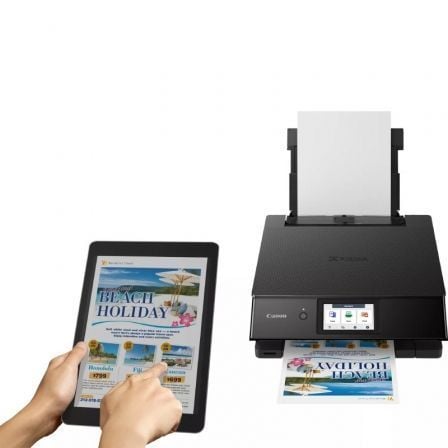 Multifunción fotográfica canon pixma ts8750 wifi/ dúplex/ negra