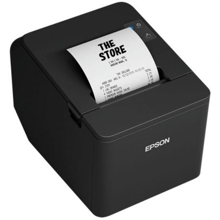 Impresora de Tickets Epson TM-T20IVEN/ Térmica/ Ancho papel 80mm/ USB-RS232-Ethernet/ Negra