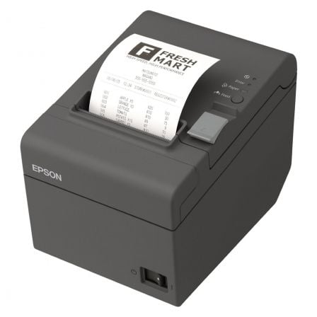Impresora de tickets epson tm-t20iii/ térmica/ ancho papel 80mm/ usb-rs232/ negra