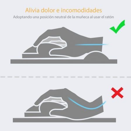 Alfombrilla ergonómica fellowes 9172801/ 20 x 196 x 230mm/ azul