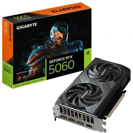 Tarjeta gráfica gigabyte geforce rtx 5060 windforce max oc/ 8gb gddr7