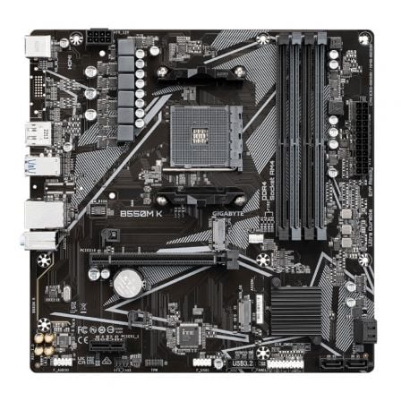 art_gig-pb-b550m-k_2 Placa base gigabyte b550m k socket am4/ ddr4/ pcie 4.0/ micro atx