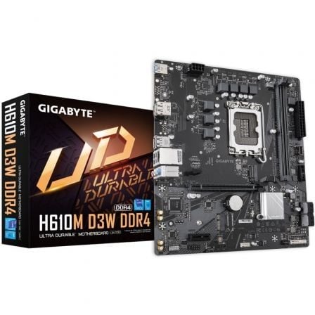 art_gig-pb-h610m-d3w-drr4_1 Placa base gigabyte h610m d3w drr4 socket 1700/ ddr4/ pcie 4.0/ micro atx