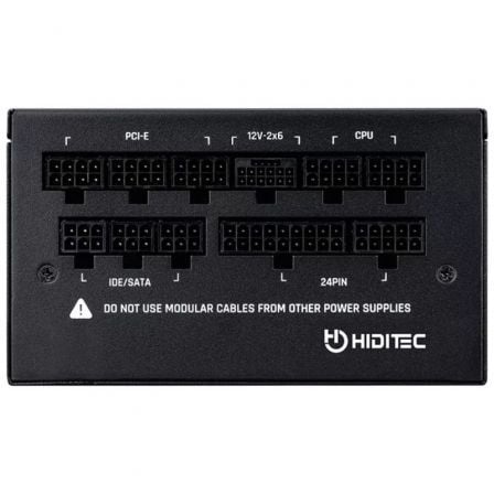 Fuente de alimentación hiditec gdx850 v3/ 850w/ ventilador 14cm/ atx 3.1/ pcie 5.1/ 80 plus gold