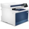 Multifunción láser color hp laserjet pro 4302fdn fax/ dúplex/ adf/ blanca y azul