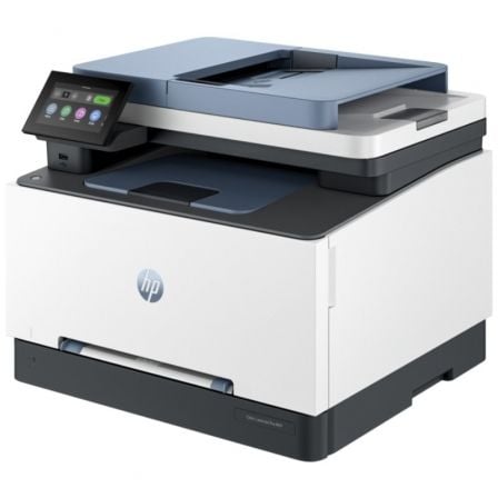 Multifunción láser color hp laserjet pro mfp 3302fdn fax/ dúplex/ blanca y azul