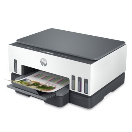 Multifunción recargable hp smart tank 7005/ wifi/ dúplex/ blanca