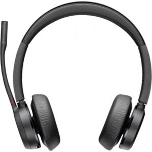 Auriculares inalámbricos poly voyager 4320 para microsoft teams + adaptador bt700/ con micrófono/ bluetooth/ negros