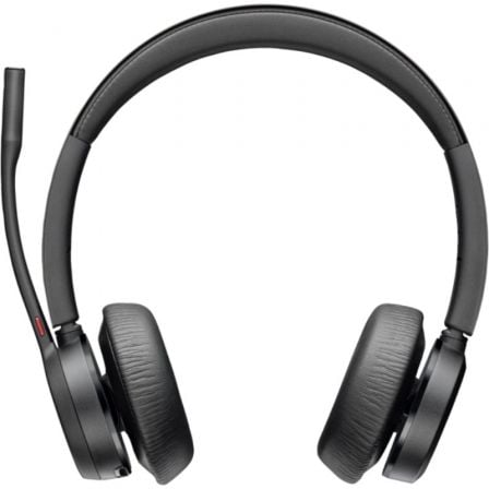 Auriculares inalámbricos poly voyager 4320 para microsoft teams + adaptador bt700/ con micrófono/ bluetooth/ negros