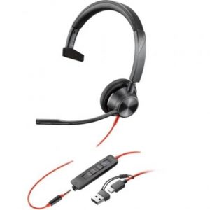 art_hp-pol-8x218aa_1 Auricular poly blackwire 3315 para microsoft teams + adaptador usb-c/a/ con micrófono/ jack 3.5/ negro