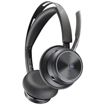 art_hp-pol-9t9j6aa_3 Auriculares inalámbricos poly voyager focus 2 microsoft teams + adaptador usb-c-a + soporte de carga/ con micrófono/ bluetooth/