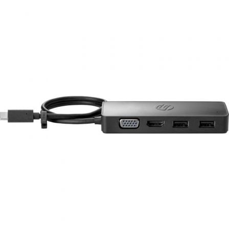 Docking usb 3.0 tipo-c hp usb-c travel g2/ 2xusb/ 1xhdmi 4k/ 1xvga/ negro