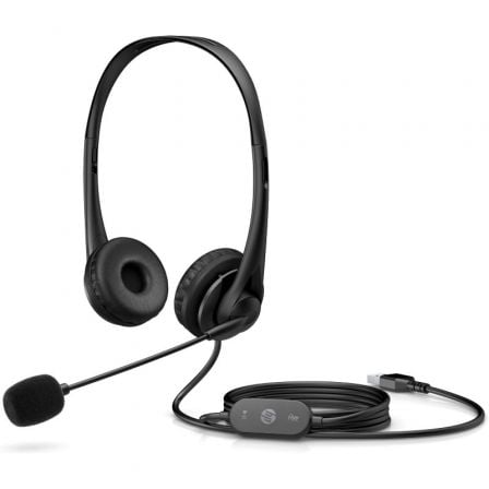 Auriculares hp g2/ con micrófono/ usb/ negros