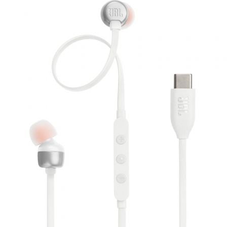 Auriculares intrauditivos jbl tune 310c/ con micrófono/ blancos