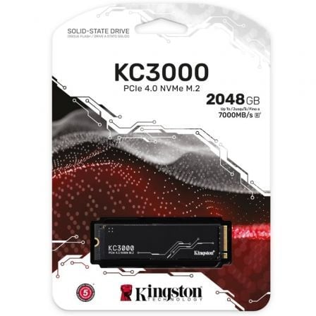 Disco ssd kingston kc3000 2tb/ m.2 2280 pcie gen4/ con disipador de calor/ full capacity