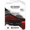 Disco ssd kingston kc3000 512gb/ m.2 2280 pcie gen4/ con disipador de calor/ full capacity