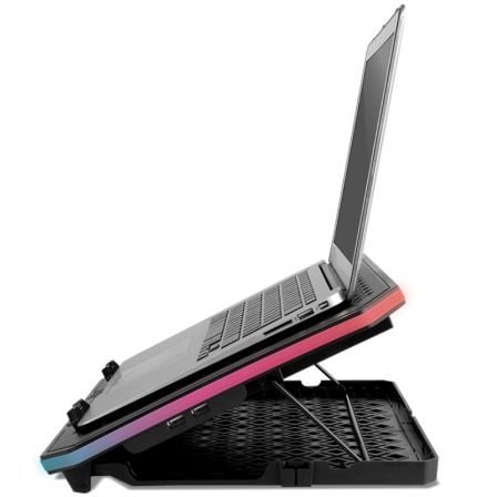 Soporte refrigerante krom kooler para portátiles hasta 19"/ iluminación led