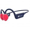 Auriculares inalámbricos deportivos de conducción ósea leotec osea kuri/ con micrófono/ bluetooth/ azules y rojos