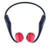 Auriculares inalámbricos deportivos de conducción ósea leotec osea kuri/ con micrófono/ bluetooth/ azules y rojos