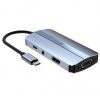 Docking USB Tipo-C Leotec LEDS04/ 2xUSB/ 1xUSB Tipo-C/ 1xUSB Tipo-C PD/ 1xHDMI 4K/ 1xVGA/ 1xAudio/ Azul
