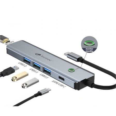 art_leo-dock-leds05_2 Docking usb tipo-c leotec leds05/ 3xusb/ 1xusb tipo-c pd/ 1xhdmi 4k/ gris