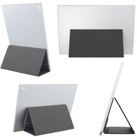 Monitor portátil lg gram +view 16mr70 16"/ wqxga/ negro y plata