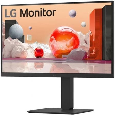Monitor profesional lg 27ba850-b 27"/ full hd/ webcam/ multimedia/ regulable en altura/ negro