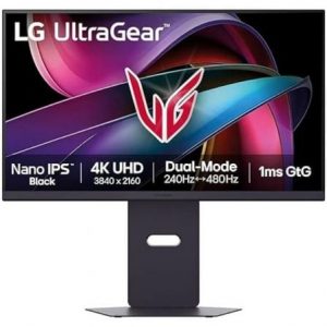Monitor gaming lg ultragear 27g850a-b 27"/ 4k/ 1ms/ 240hz/ ips/ regulable en altura/ morado grisáceo