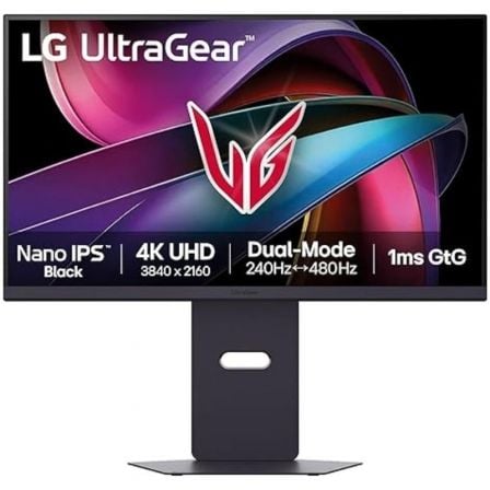 Monitor gaming lg ultragear 27g850a-b 27"/ 4k/ 1ms/ 240hz/ ips/ regulable en altura/ morado grisáceo