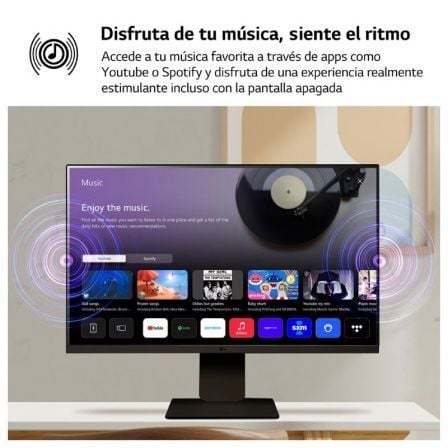 Smart monitor lg myview 27sr50f-b 27"/ full hd/ multimedia/ smart tv/ negro