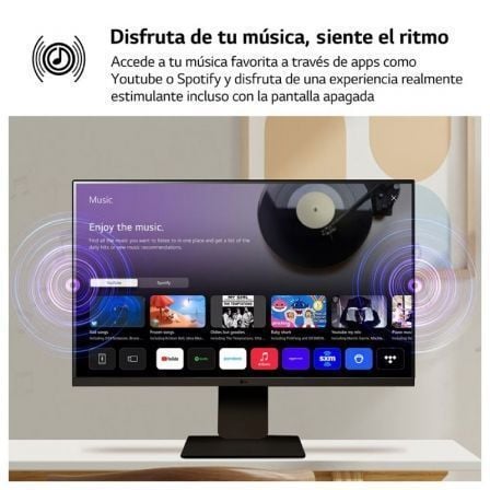 Smart monitor lg myview 32sr50f-b 31.5"/ full hd/ multimedia/ smart tv/ negro