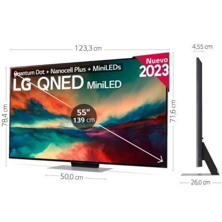 Televisor lg qned miniled 55qned866re 55"/ ultra hd 4k/ smart tv/ wifi
