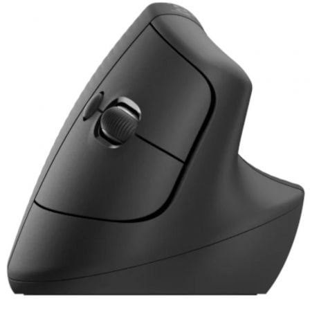 Ratón vertical inalámbrico por bluetooth/ 2.4ghz logitech lift vertical ergonomic mouse business/ hasta 4000 dpi/ grafito