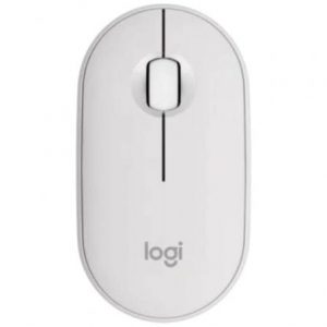 Ratón inalámbrico logitech pebble 2 m350s/ hasta 1000 dpi/ blanco