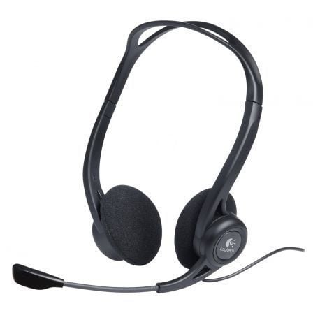 art_log-o-981-000100_1 Auriculares logitech headset pc 960/ con micrófono/ usb/ negros