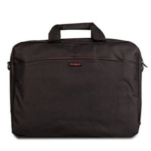 Maletín monray enterprise para portátiles hasta 15.6"/ negro/ rojo