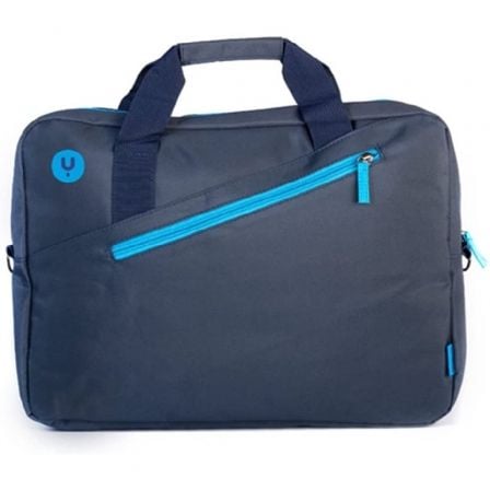 Maletín monray ginger para portátiles hasta 15.6"/ cinta para trolley/ azul