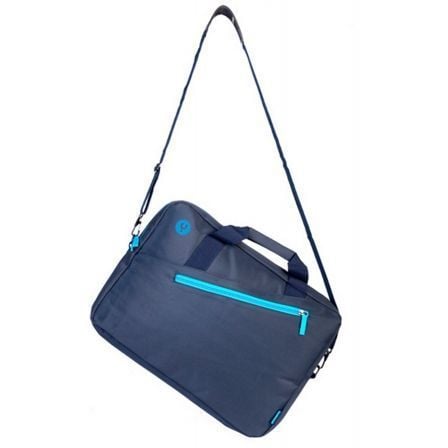 Maletín monray ginger para portátiles hasta 15.6"/ cinta para trolley/ azul