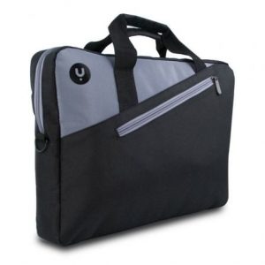 Maletín monray ginger para portátiles hasta 14"/ cinta para trolley/ negro