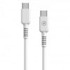 Cable usb 2.0 tipo-c muvit for change mcusc0008/ usb tipo-c macho - usb tipo-c/ hasta 60w/ 480mbps/ 1.2m/ blanco