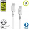 Cable usb 2.0 tipo-c muvit for change mcusc0008/ usb tipo-c macho - usb tipo-c/ hasta 60w/ 480mbps/ 1.2m/ blanco