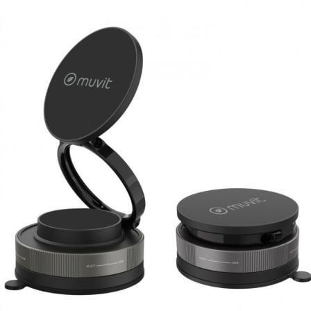 art_muv-sop-mcchl0035_1 Soporte de Smartphone para Coche Muvit For Change MCCHL0035/ Negro