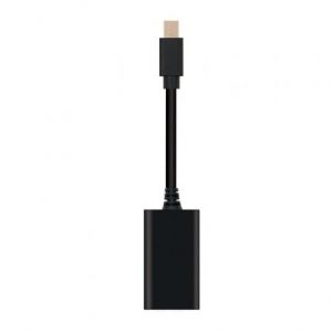 Conversor nanocable 10.16.0102/ mini displayport macho - hdmi hembra/ 15cm/ negro