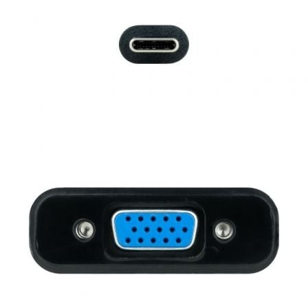 Cable conversor nanocable 10.16.4101-bk/ usb tipo-c macho - vga hembra