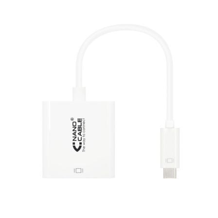 art_nan-adp-10-16-4102_1 Conversor nanocable 10.16.4102/ usb tipo-c macho - hdmi hembra/ 15cm/ blanco