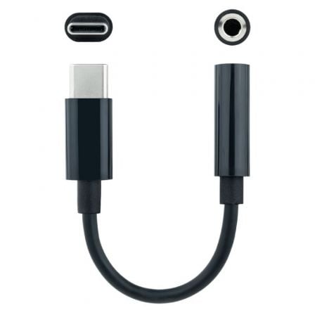Conversor usb tipo-c nanocable 10.24.1205/ usb tipo-c macho - jack 3.5 hembra