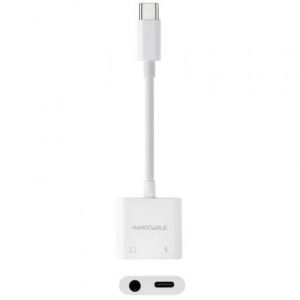 art_nan-adp-10-24-1206_1 Adaptador audio nanocable 10.24.1206/ usb tipo-c macho - jack 3.5 hembra/ usb tipo-c hembra/ blanco