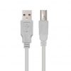 Cable usb 2.0 impresora nanocable 10.01.0104/ usb tipo-b macho - usb macho/ 3m/ beige