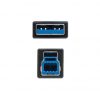 Cable usb 3.0 impresora nanocable 10.01.0802-bk/ usb tipo-b macho - usb macho/ 2m/ negro