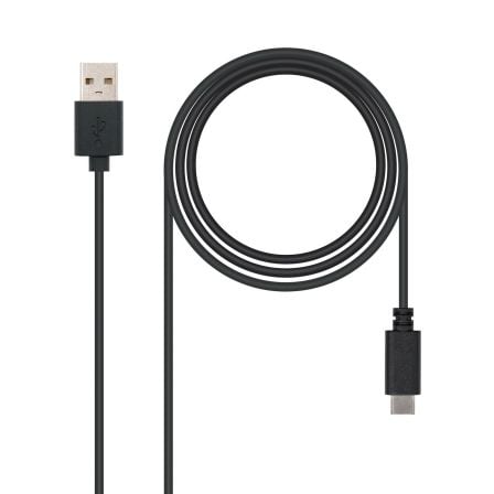 art_nan-cab-10-01-2102_2 Cable usb 2.0 nanocable 10.01.2102/ usb tipo-c macho - usb macho/ 480mbps/ 2m/ negro